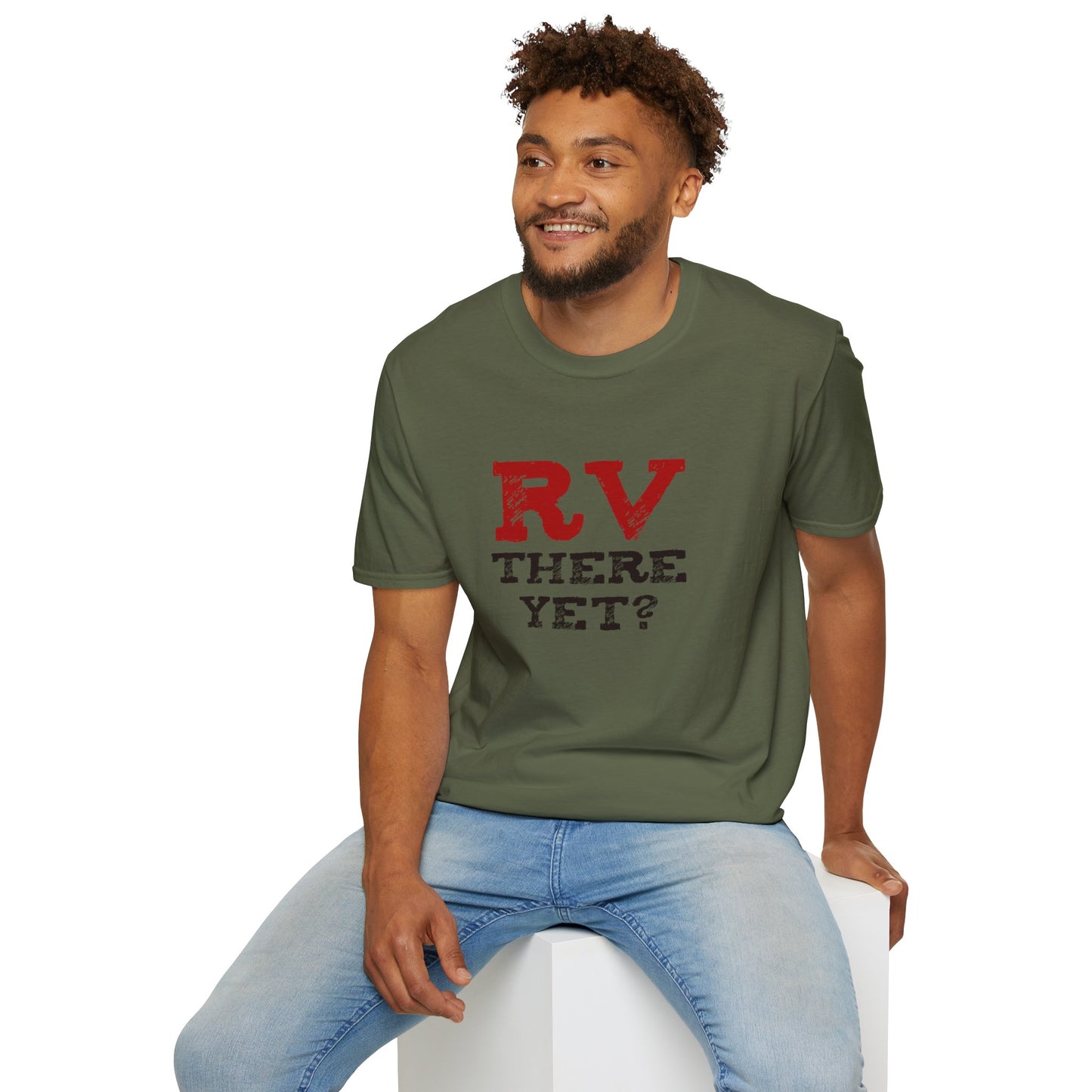 RV There Yet? Unisex T-Shirt | Perfect Travel Gift, Camping Tee, Vacation Wear, Road Trip Fun, Outdoor Adventure Shirt