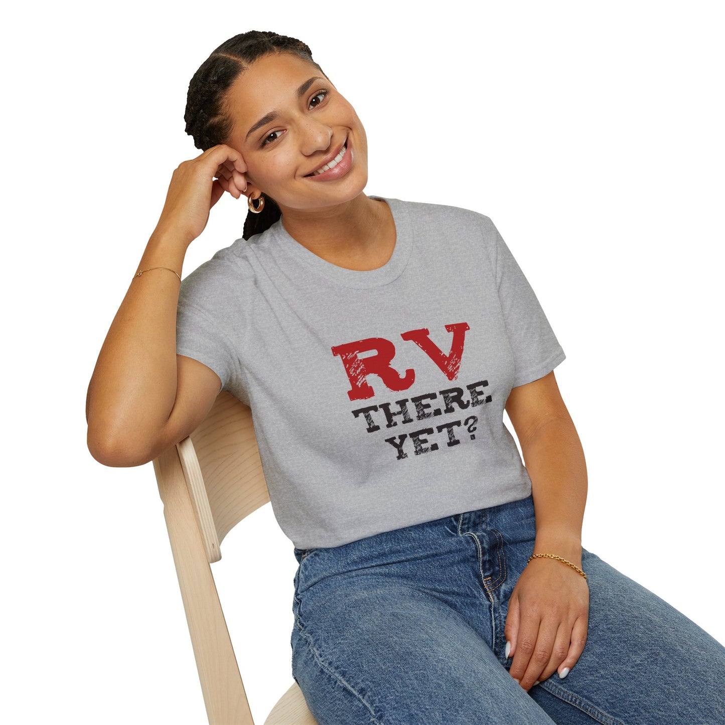 RV There Yet? Unisex T-Shirt | Perfect Travel Gift, Camping Tee, Vacation Wear, Road Trip Fun, Outdoor Adventure Shirt