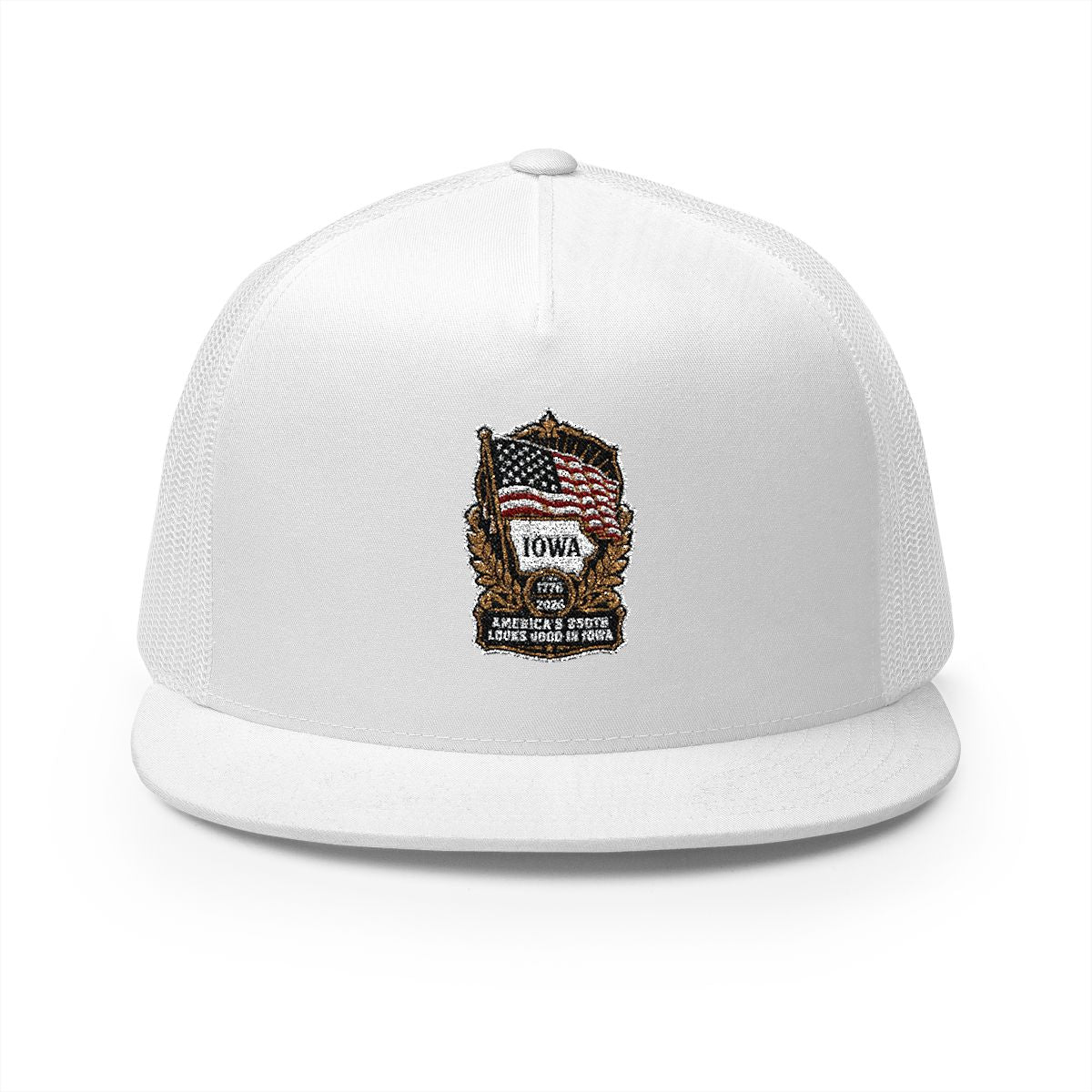 Iowa America 250 Heritage Patriotic 5-Panel Trucker Hat – State Pride Anniversary Cap