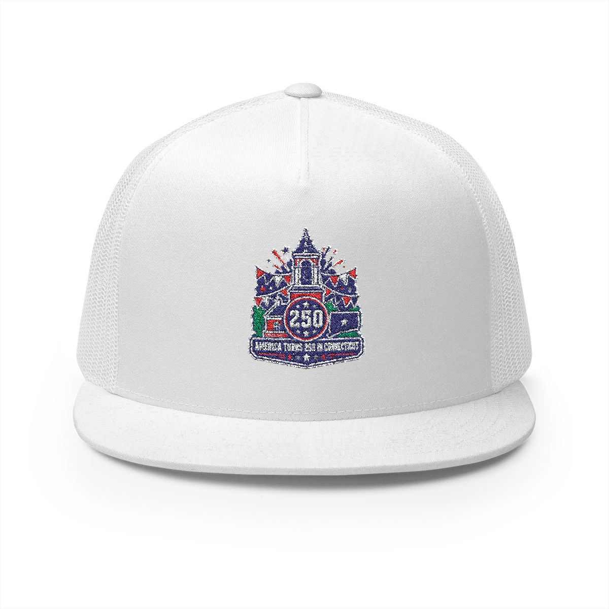 Connecticut America 250 Celebration 5-Panel Trucker Hat – Patriotic Anniversary Cap