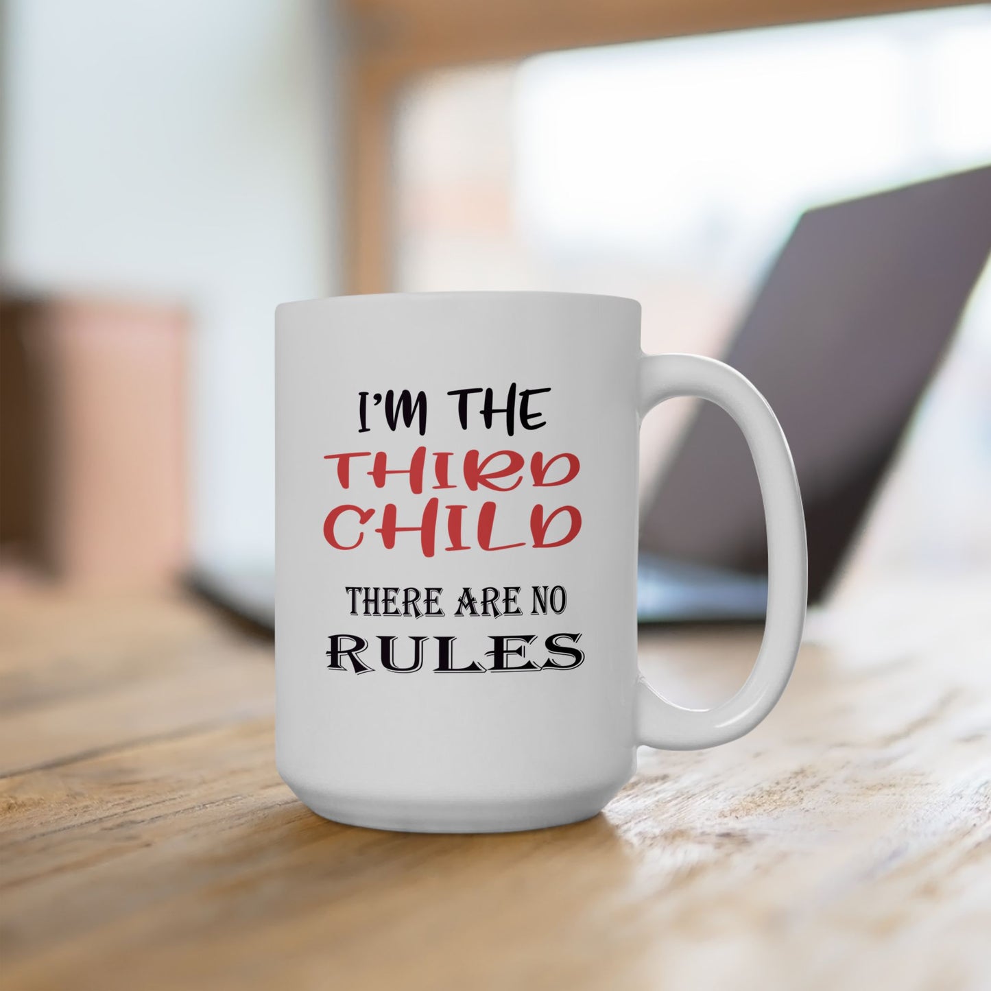 Mug for Third Child - No Rules