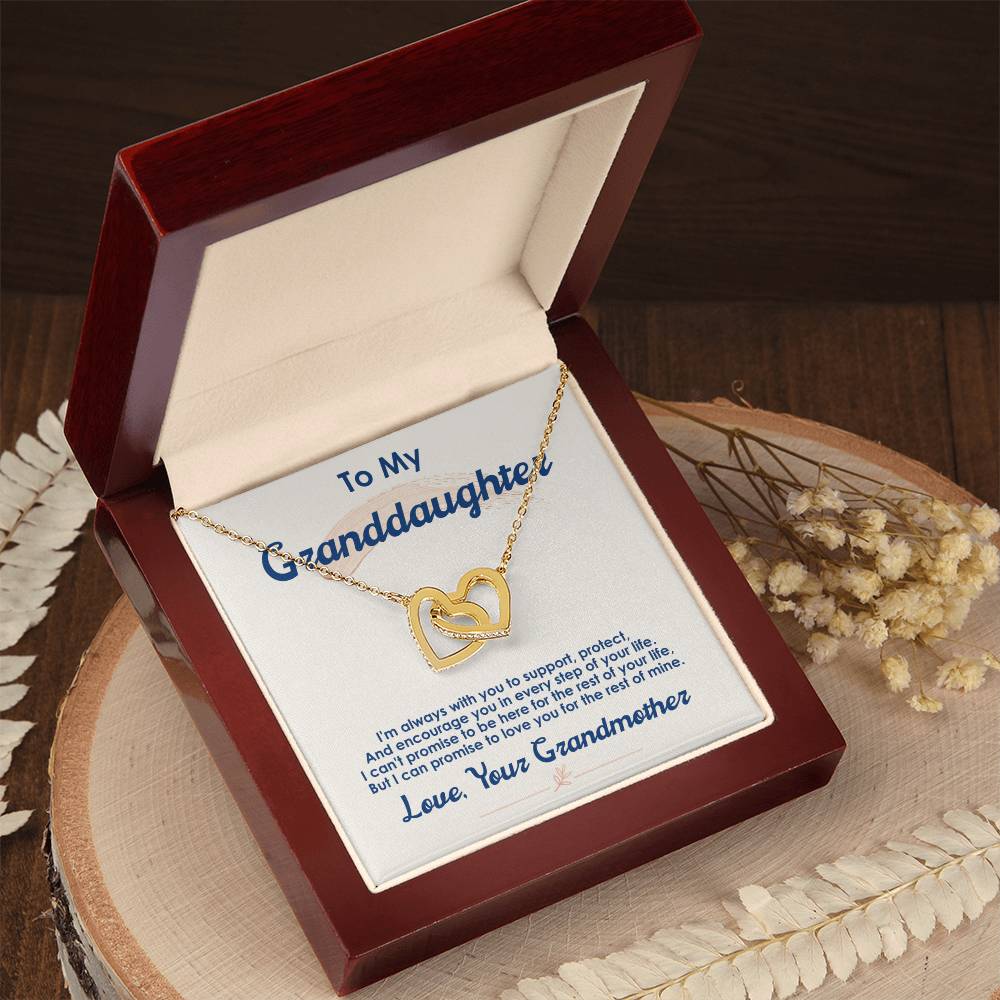 To My Granddaughter – Interlocking Hearts Necklace from Grandma