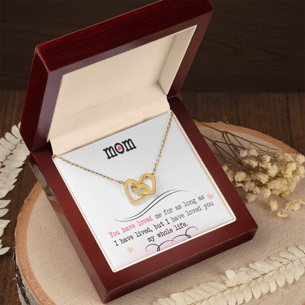To My Mom, I Loved You My Whole Life - Gift Necklace from Son or Daughter