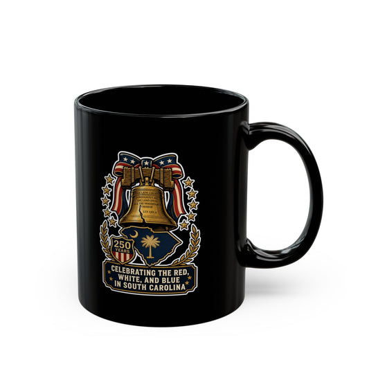 Liberty Bell South Carolina Black Mug