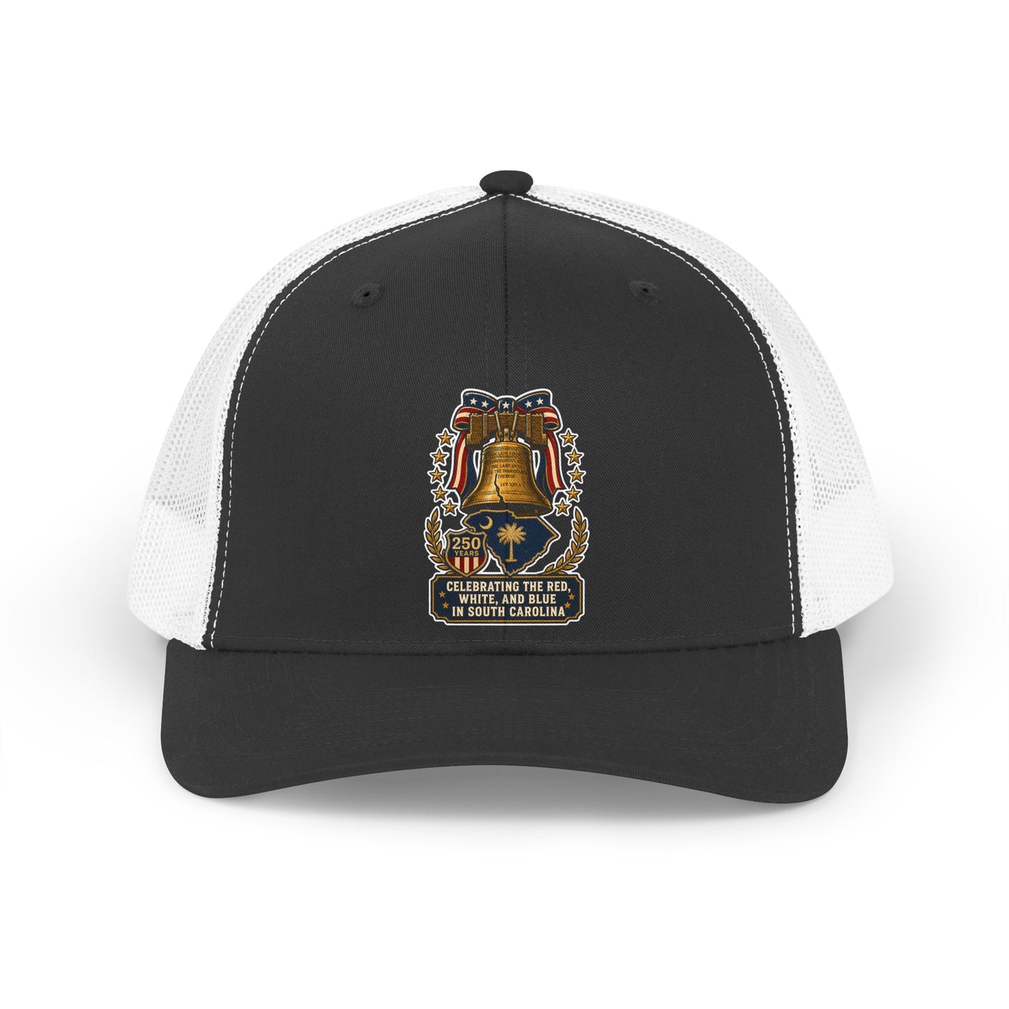 Palmetto State Red White & Blue 250th Anniversary— Vintage Americana Trucker Hat