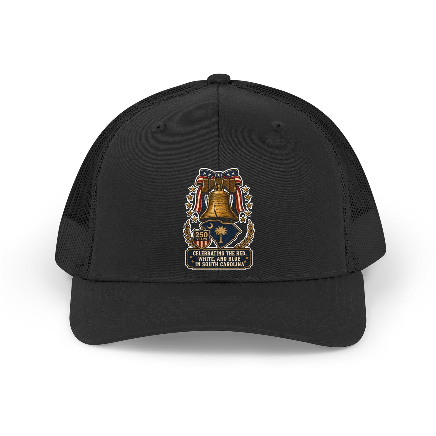Palmetto State Red White & Blue 250th Anniversary— Vintage Americana Trucker Hat