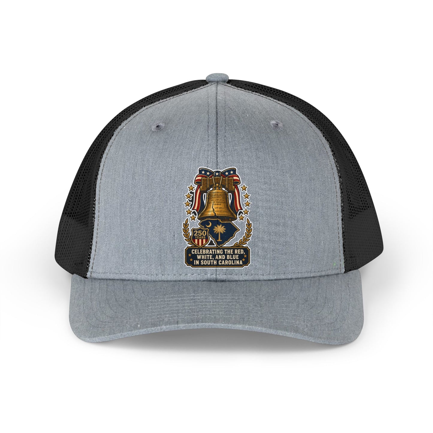 Palmetto State Red White & Blue 250th Anniversary— Vintage Americana Trucker Hat