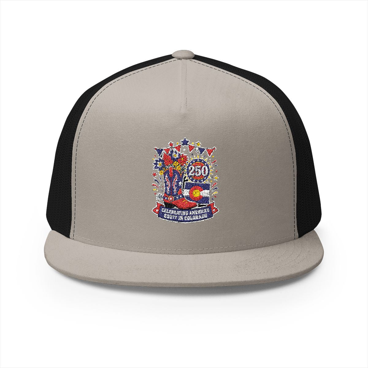 Colorado America 250 Patriotic 5-Panel Trucker Hat – Western State Pride Anniversary Cap