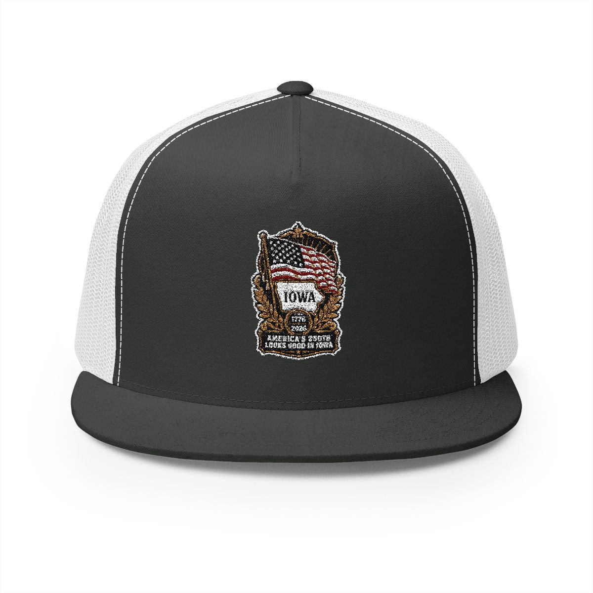 Iowa America 250 Heritage Patriotic 5-Panel Trucker Hat – State Pride Anniversary Cap