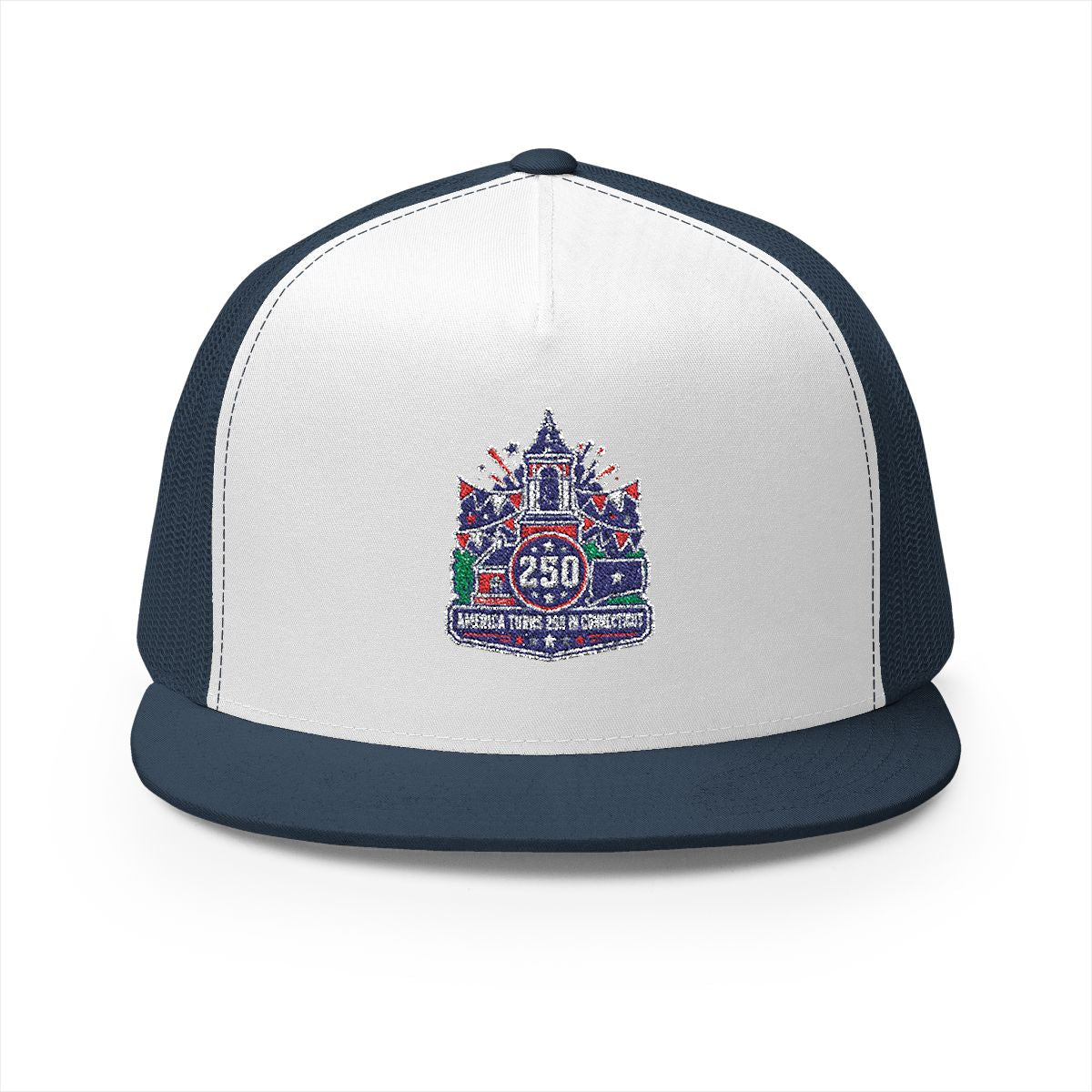 Connecticut America 250 Celebration 5-Panel Trucker Hat – Patriotic Anniversary Cap