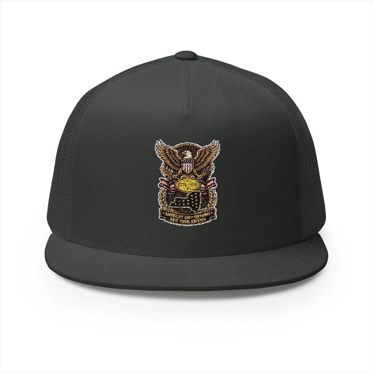 New York America 250 Eagle Patriotic 5-Panel Trucker Hat – State Pride Anniversary Gift