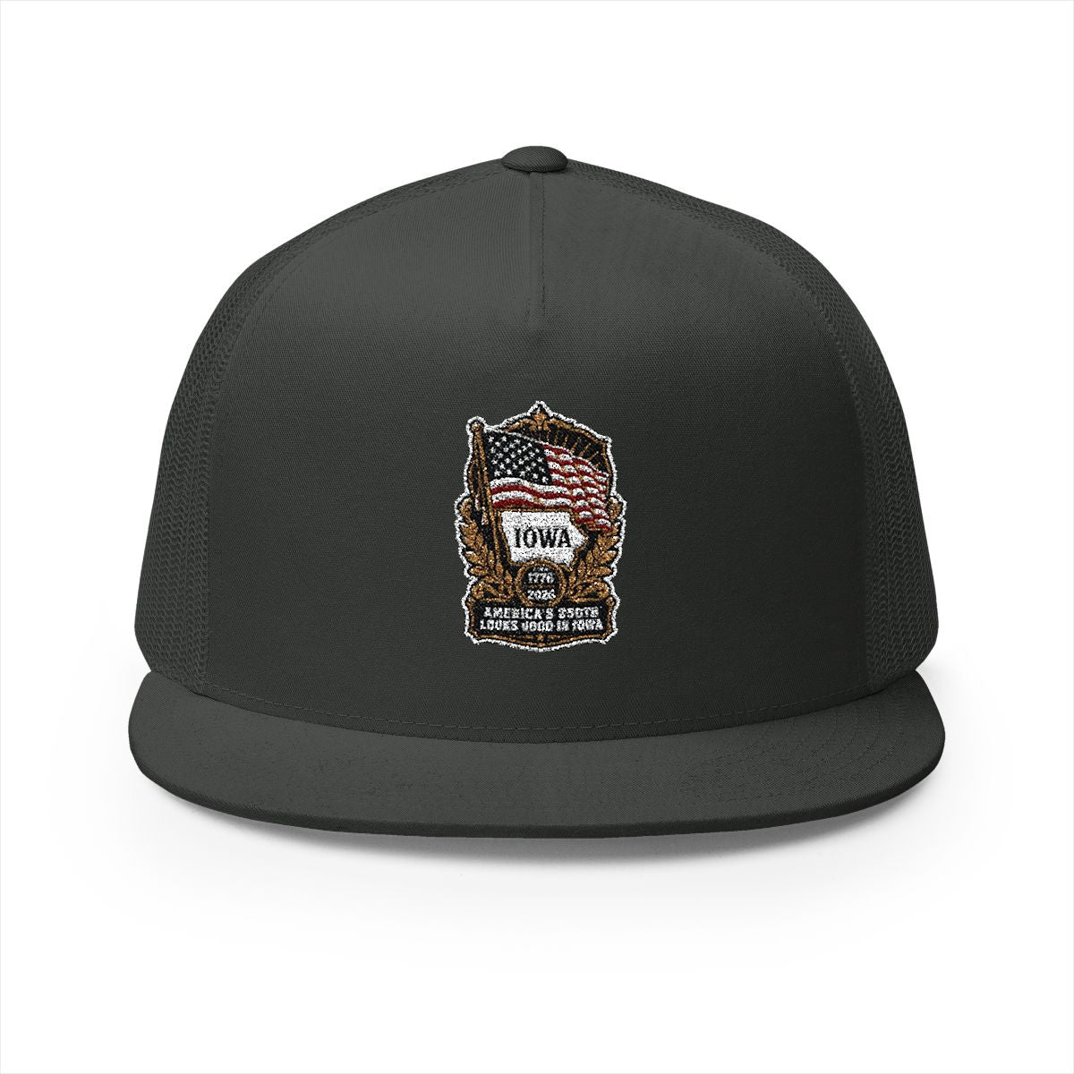 Iowa America 250 Heritage Patriotic 5-Panel Trucker Hat – State Pride Anniversary Cap