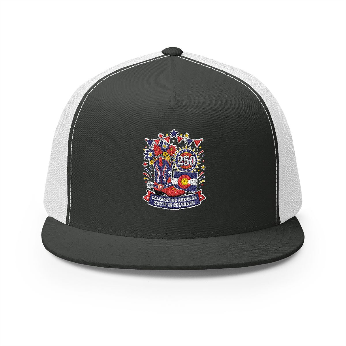 Colorado America 250 Patriotic 5-Panel Trucker Hat – Western State Pride Anniversary Cap