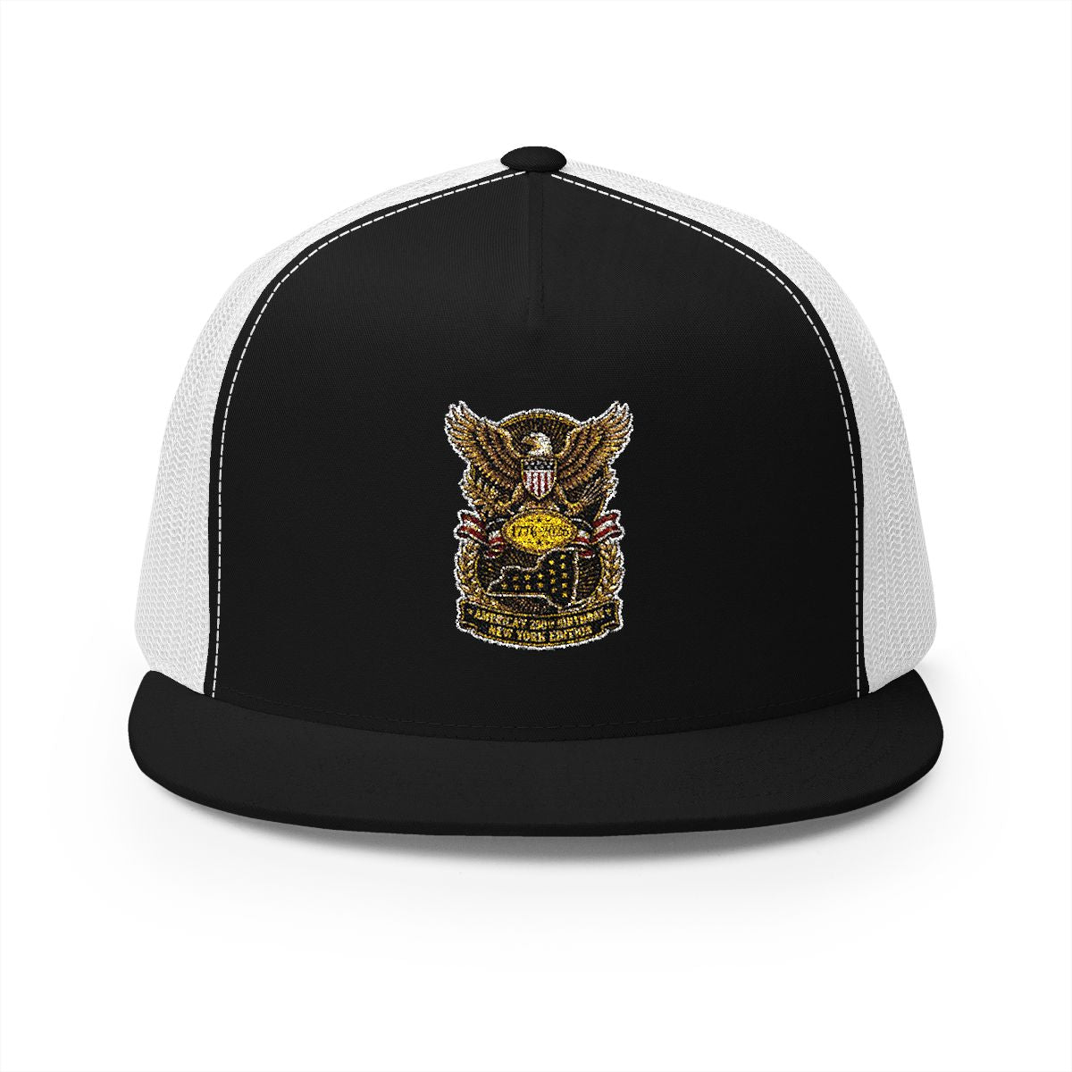 New York America 250 Eagle Patriotic 5-Panel Trucker Hat – State Pride Anniversary Gift