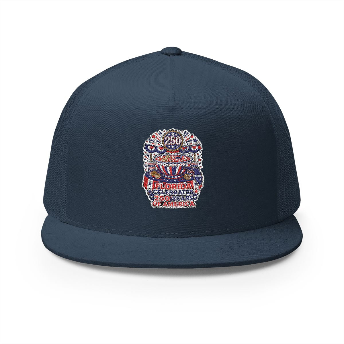 Florida America 250 Patriotic 5-Panel Trucker Hat – Anniversary State Pride Cap