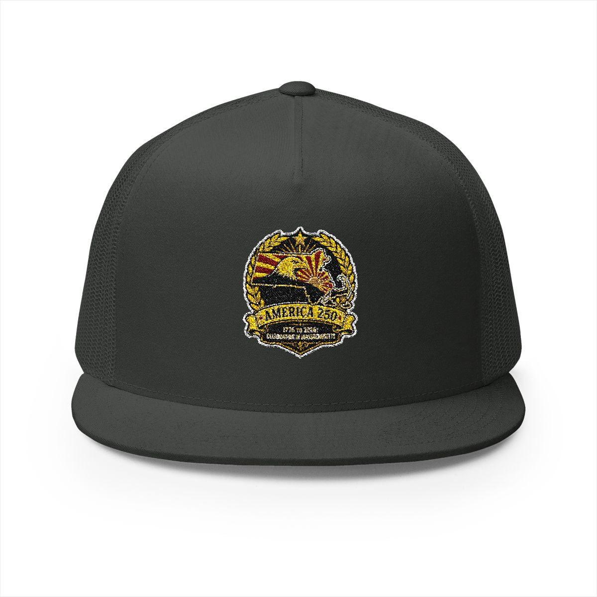 Massachusetts America 250 Eagle Patriotic 5-Panel Trucker Hat – State Pride Anniversary Gift
