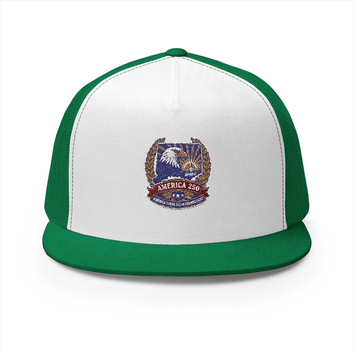 Connecticut America 250 Eagle Patriotic 5-Panel Trucker Hat – State Pride Anniversary Gift