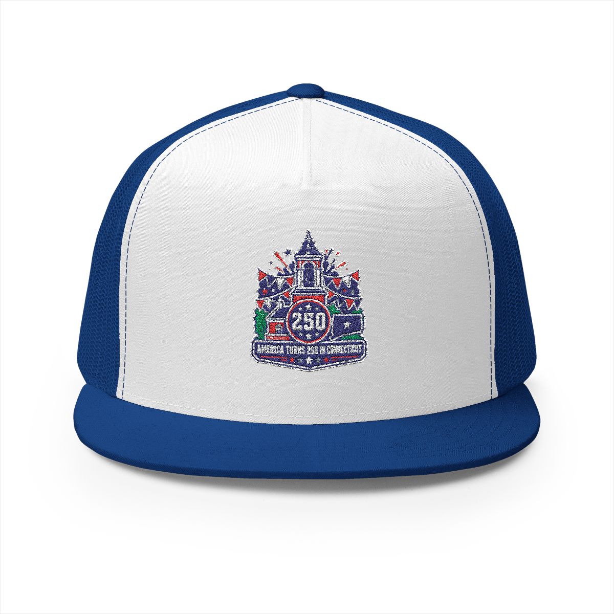 Connecticut America 250 Celebration 5-Panel Trucker Hat – Patriotic Anniversary Cap