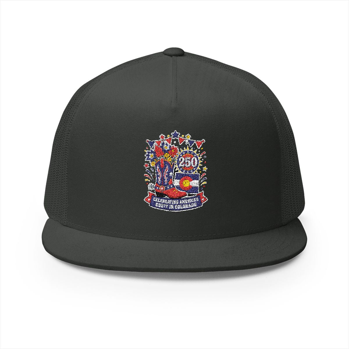 Colorado America 250 Patriotic 5-Panel Trucker Hat – Western State Pride Anniversary Cap