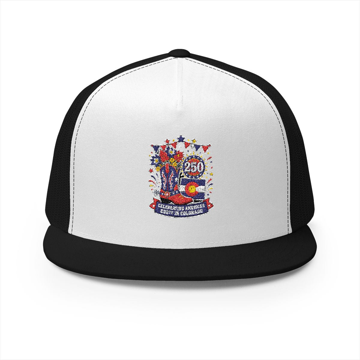 Colorado America 250 Patriotic 5-Panel Trucker Hat – Western State Pride Anniversary Cap
