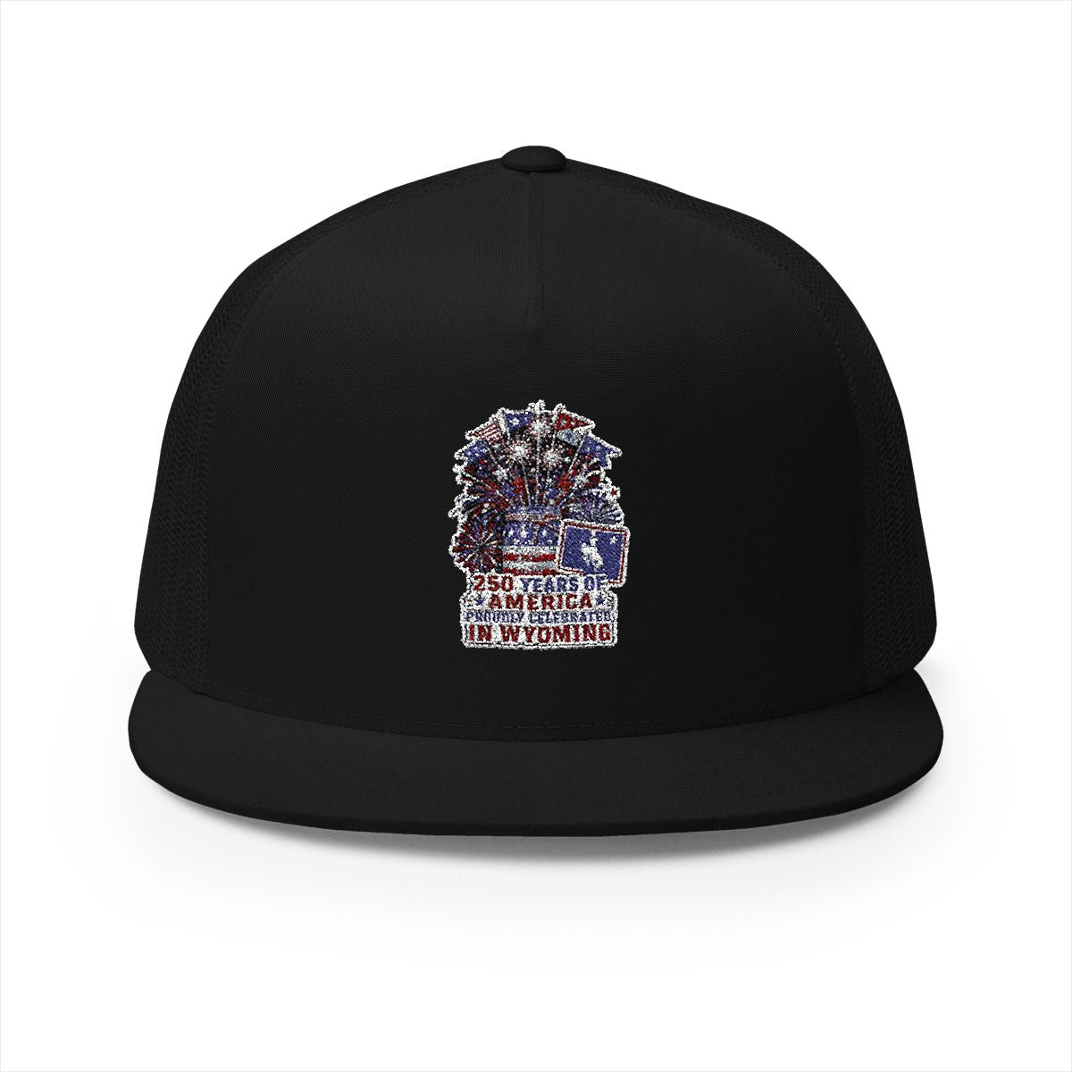 Wyoming America 250 Patriotic 5-Panel Trucker Hat – Western Anniversary State Pride Cap