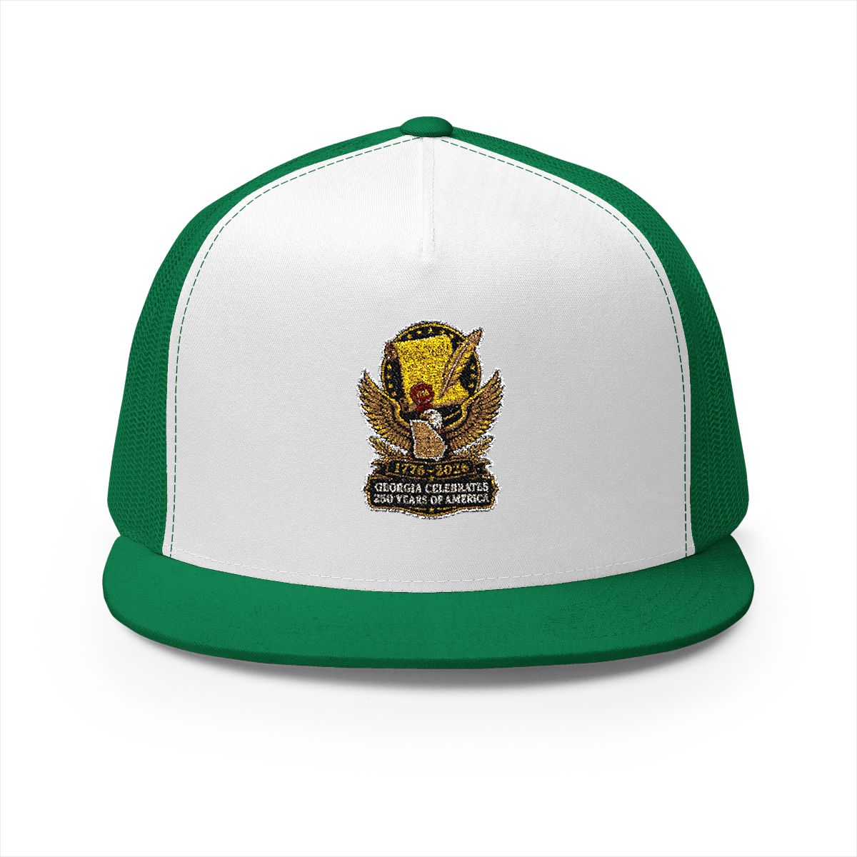 Georgia America 250 Celebration 5-Panel Trucker Hat – Patriotic State Pride Anniversary Cap