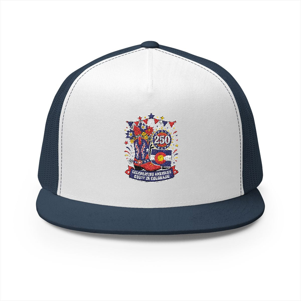 Colorado America 250 Patriotic 5-Panel Trucker Hat – Western State Pride Anniversary Cap