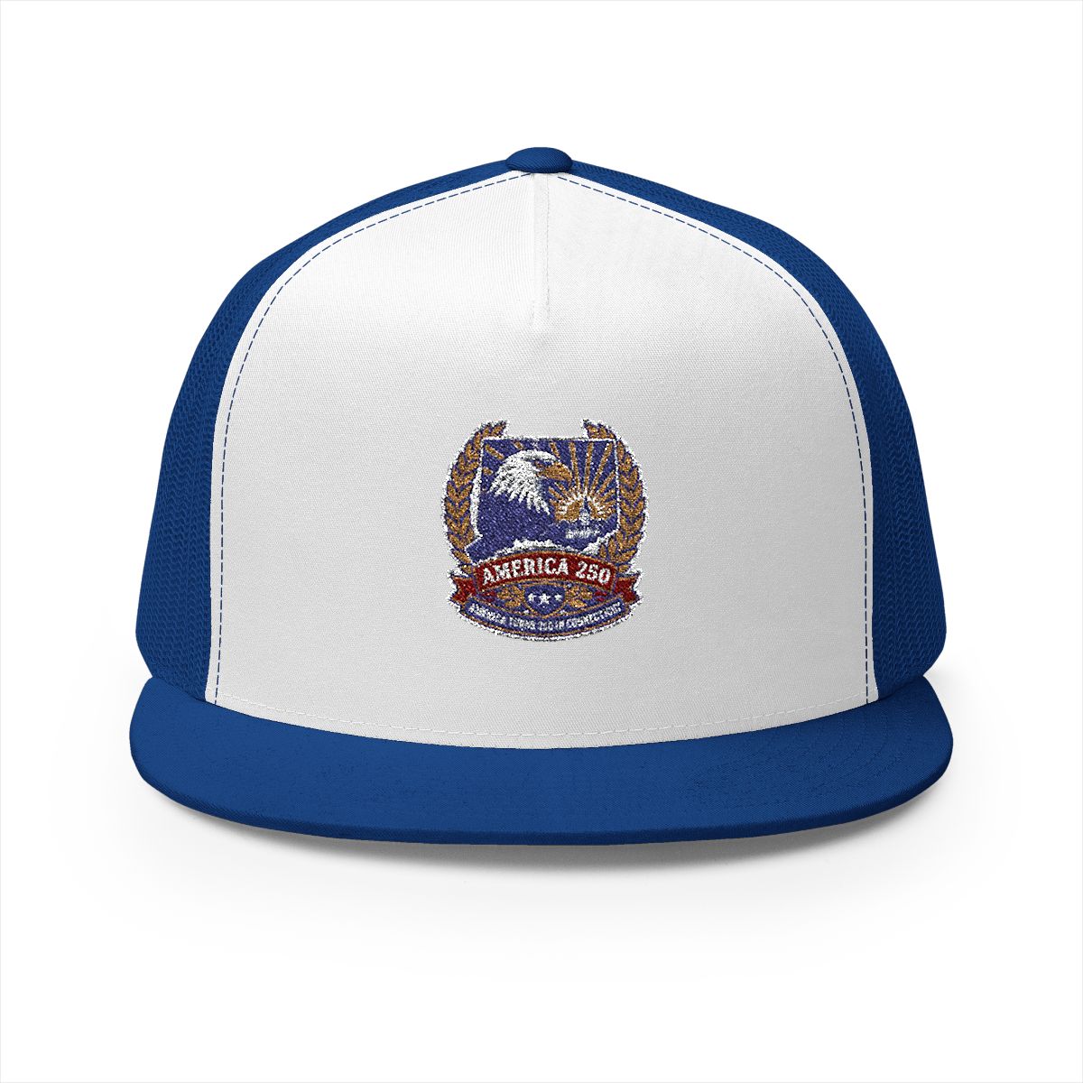 Connecticut America 250 Eagle Patriotic 5-Panel Trucker Hat – State Pride Anniversary Gift