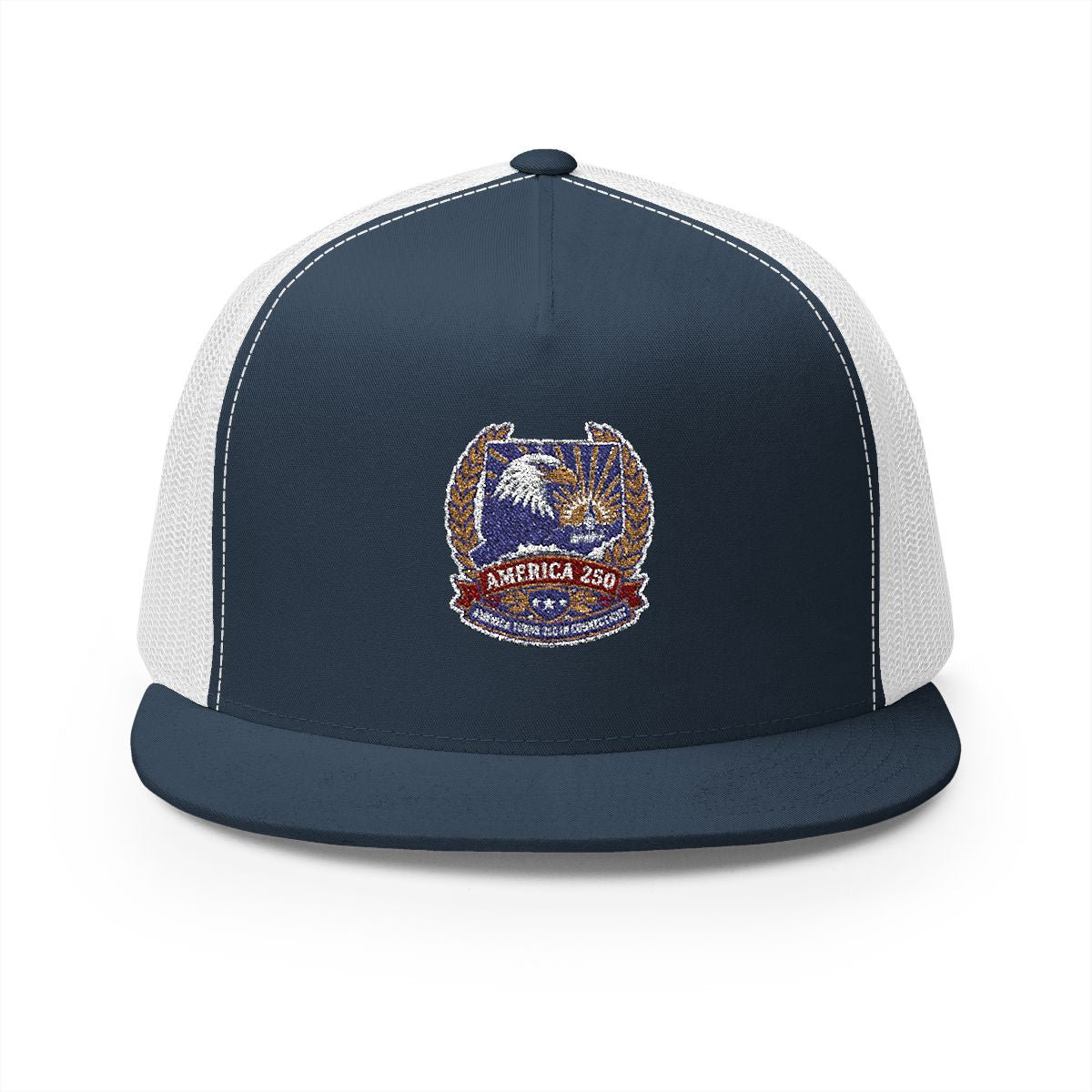 Connecticut America 250 Eagle Patriotic 5-Panel Trucker Hat – State Pride Anniversary Gift