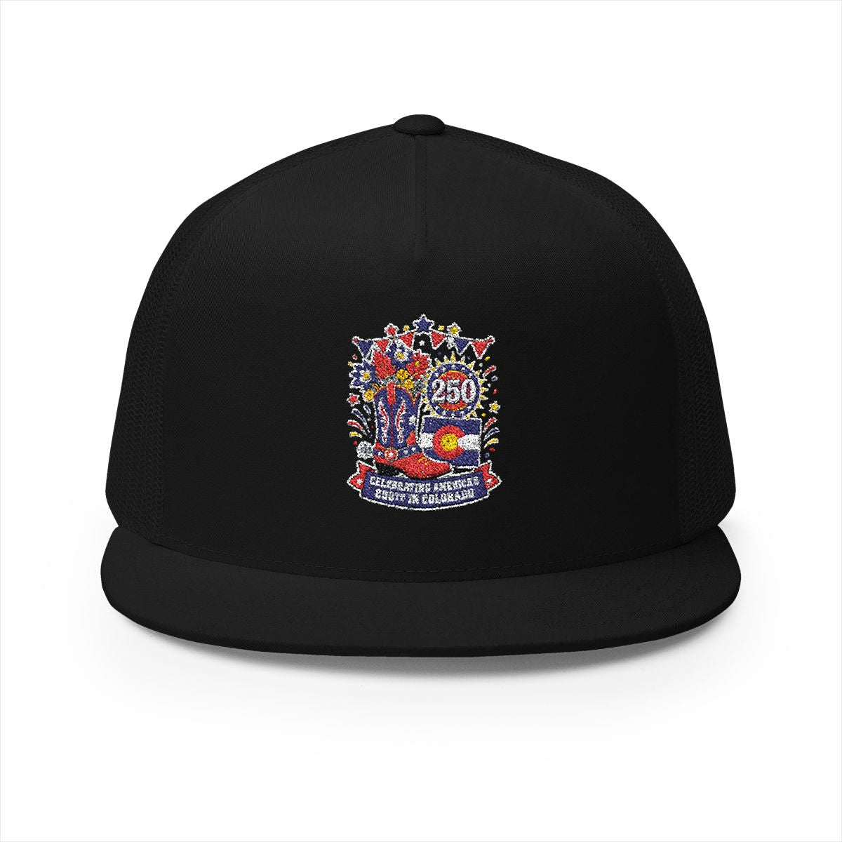 Colorado America 250 Patriotic 5-Panel Trucker Hat – Western State Pride Anniversary Cap