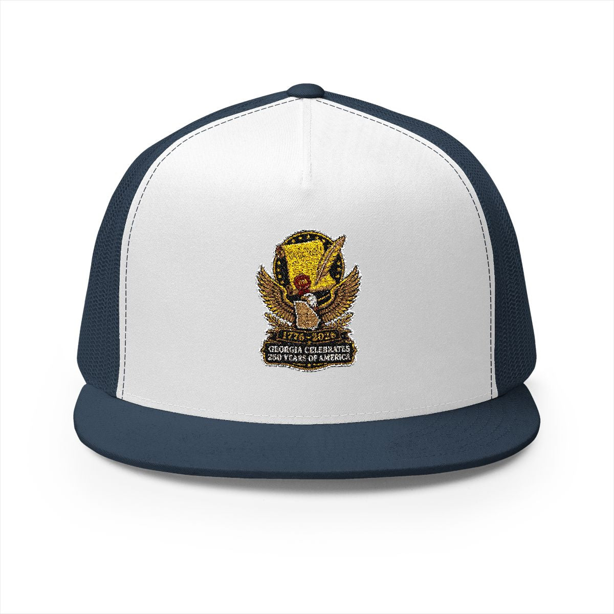 Georgia America 250 Celebration 5-Panel Trucker Hat – Patriotic State Pride Anniversary Cap