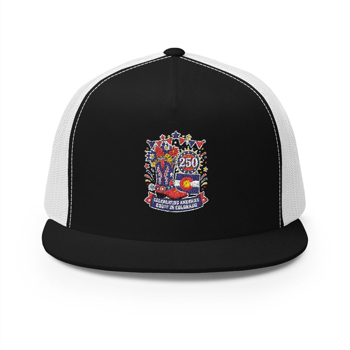 Colorado America 250 Patriotic 5-Panel Trucker Hat – Western State Pride Anniversary Cap