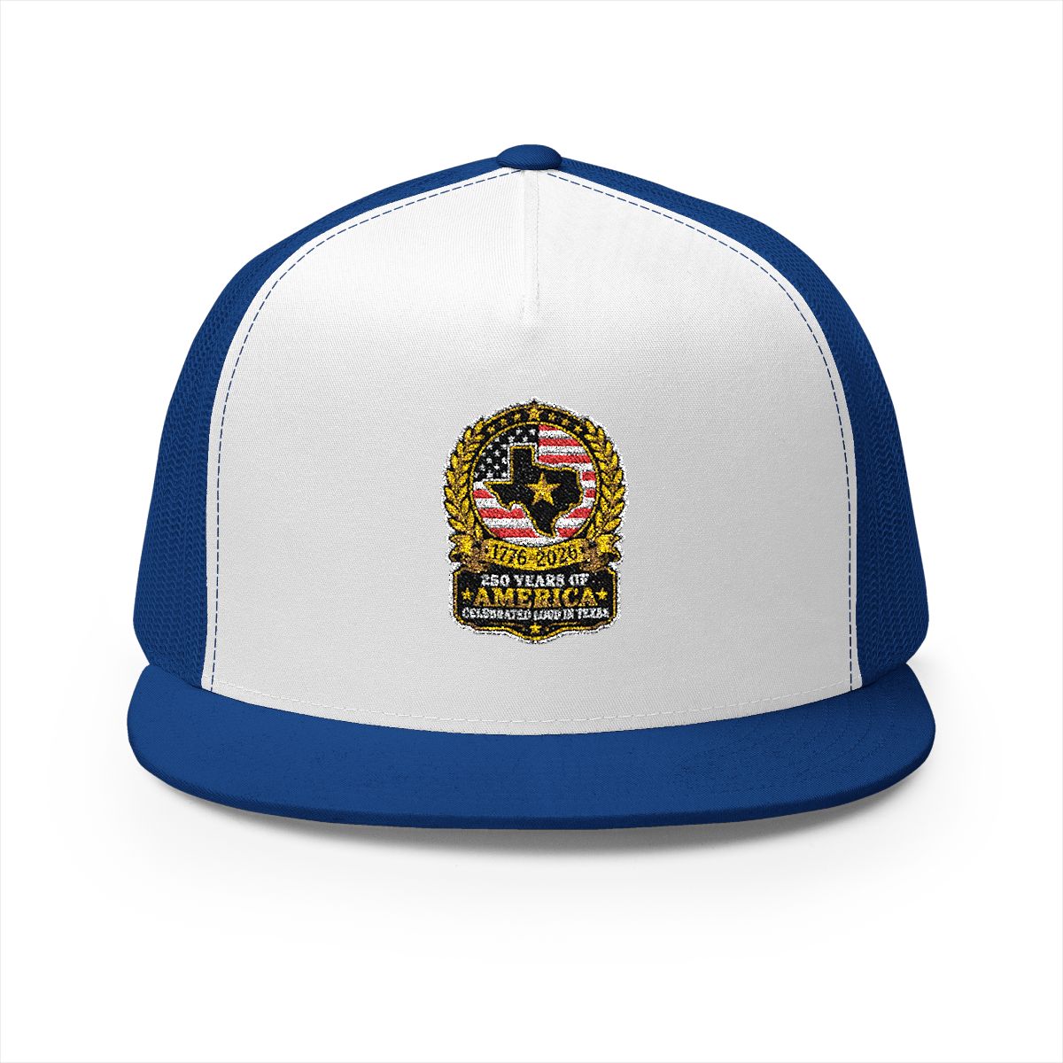 Texas America 250 Patriotic 5-Panel Trucker Hat – Lone Star Anniversary Cap