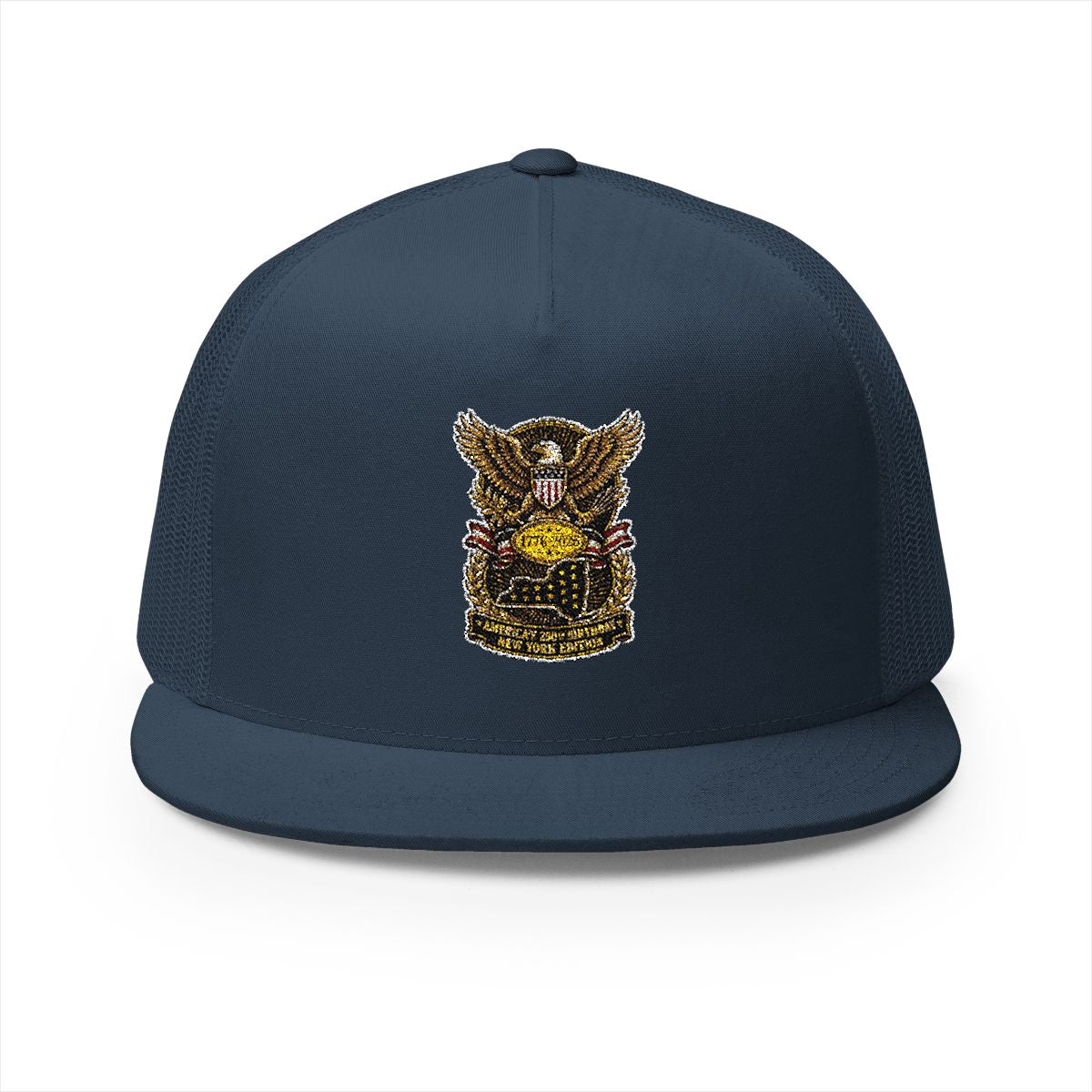 New York America 250 Eagle Patriotic 5-Panel Trucker Hat – State Pride Anniversary Gift