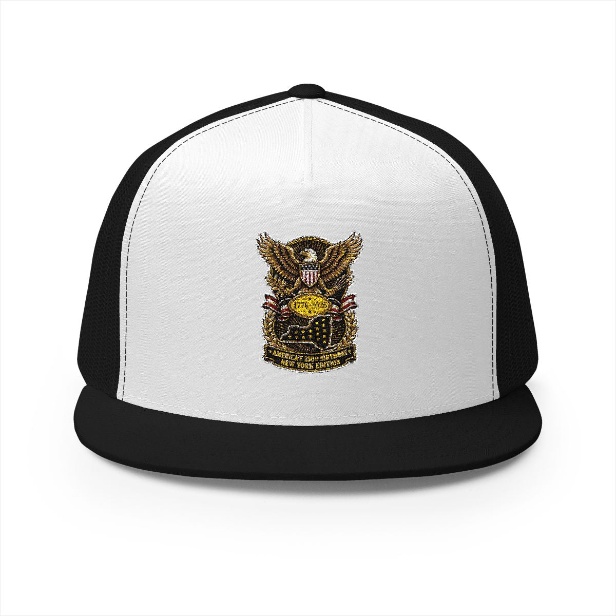 New York America 250 Eagle Patriotic 5-Panel Trucker Hat – State Pride Anniversary Gift