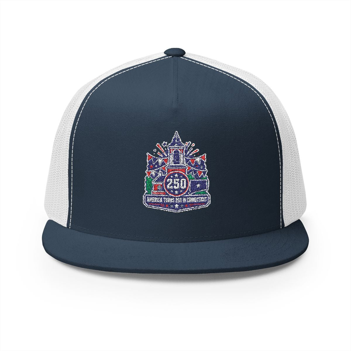 Connecticut America 250 Celebration 5-Panel Trucker Hat – Patriotic Anniversary Cap