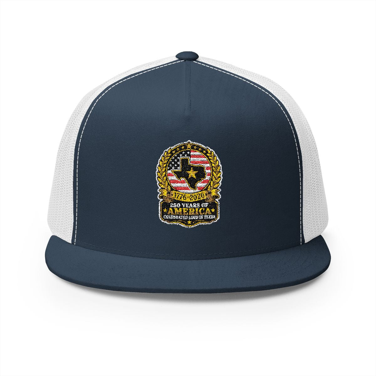 Texas America 250 Patriotic 5-Panel Trucker Hat – Lone Star Anniversary Cap