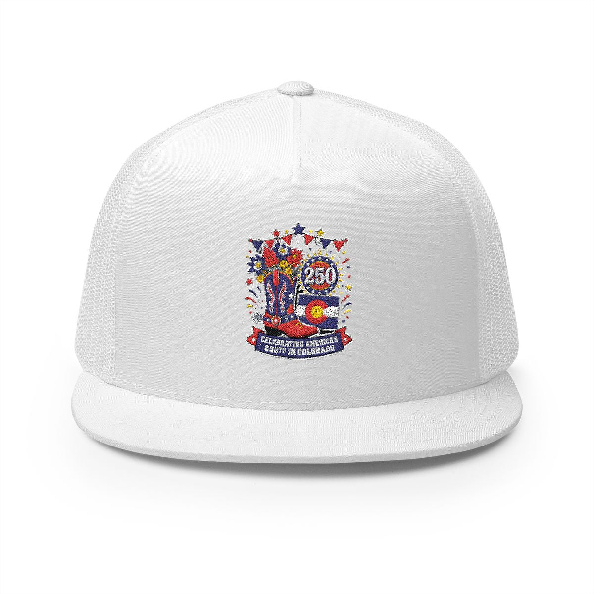 Colorado America 250 Patriotic 5-Panel Trucker Hat – Western State Pride Anniversary Cap