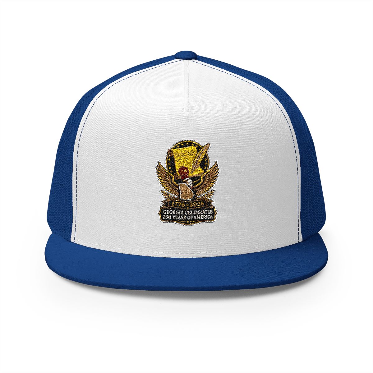 Georgia America 250 Celebration 5-Panel Trucker Hat – Patriotic State Pride Anniversary Cap
