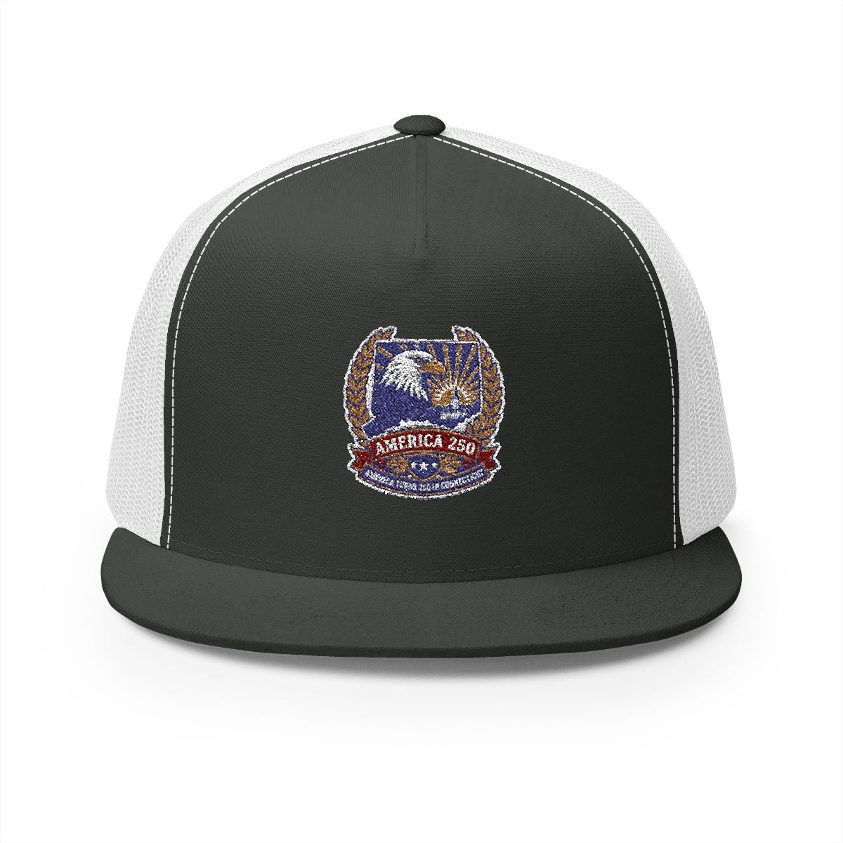Connecticut America 250 Eagle Patriotic 5-Panel Trucker Hat – State Pride Anniversary Gift