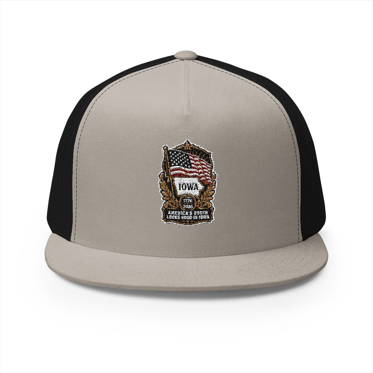 Iowa America 250 Heritage Patriotic 5-Panel Trucker Hat – State Pride Anniversary Cap