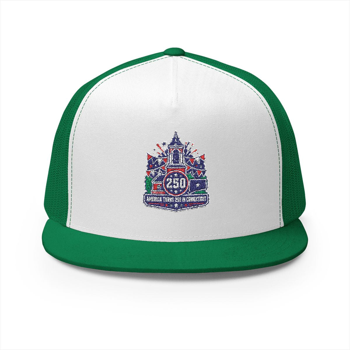 Connecticut America 250 Celebration 5-Panel Trucker Hat – Patriotic Anniversary Cap