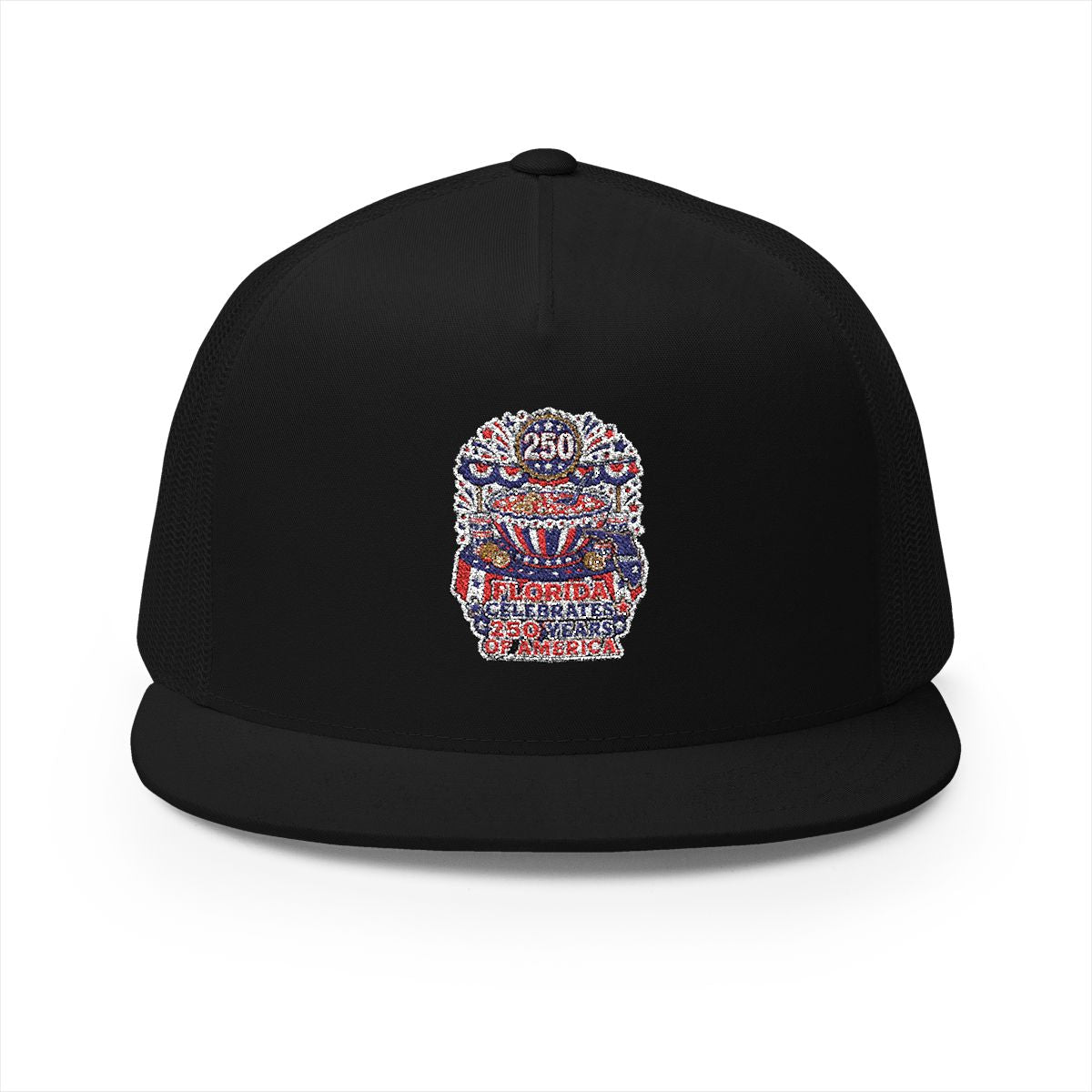 Florida America 250 Patriotic 5-Panel Trucker Hat – Anniversary State Pride Cap