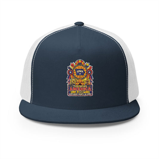 Iowa America 250 Celebration Patriotic 5-Panel Trucker Hat – Birthday Party Anniversary Cap