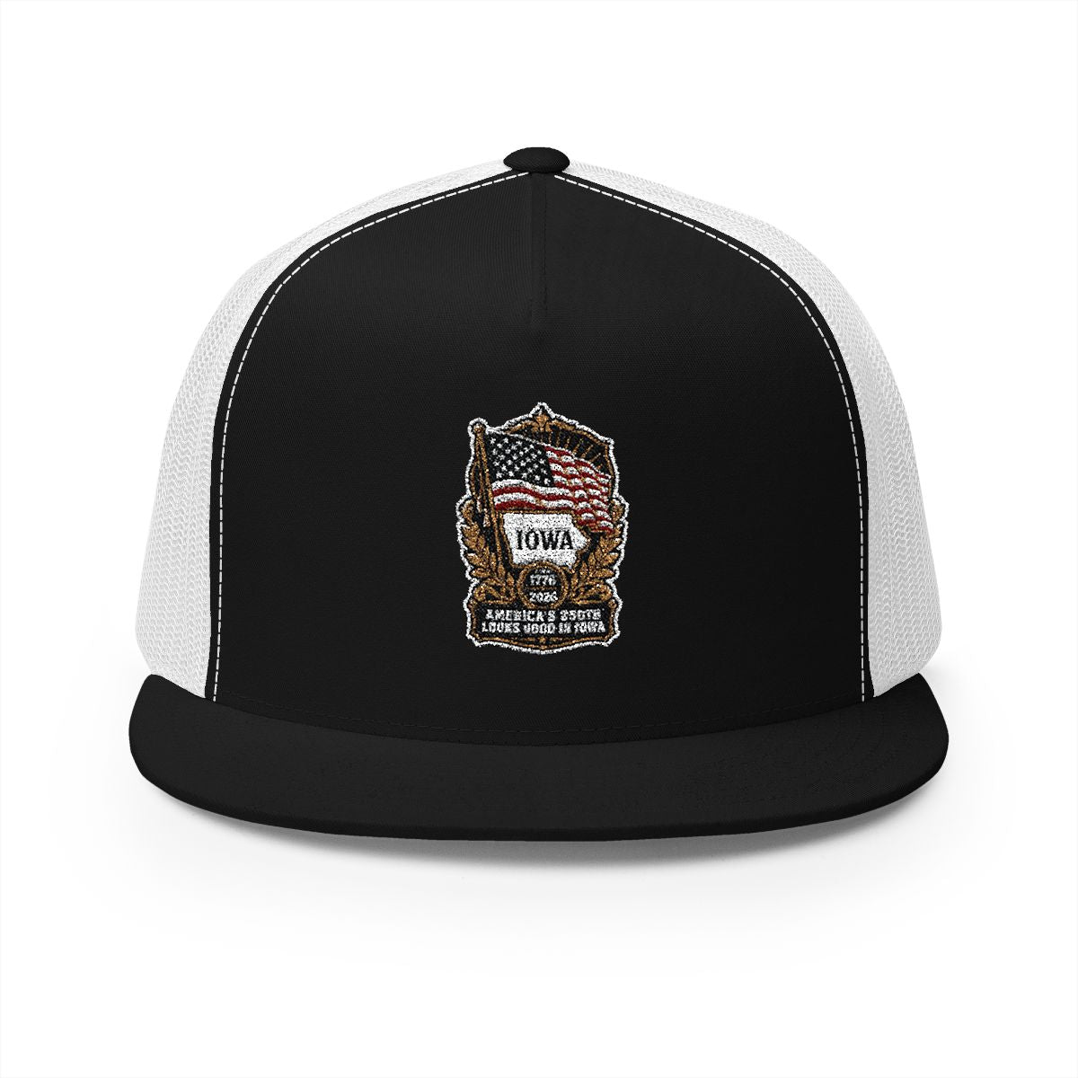 Iowa America 250 Heritage Patriotic 5-Panel Trucker Hat – State Pride Anniversary Cap
