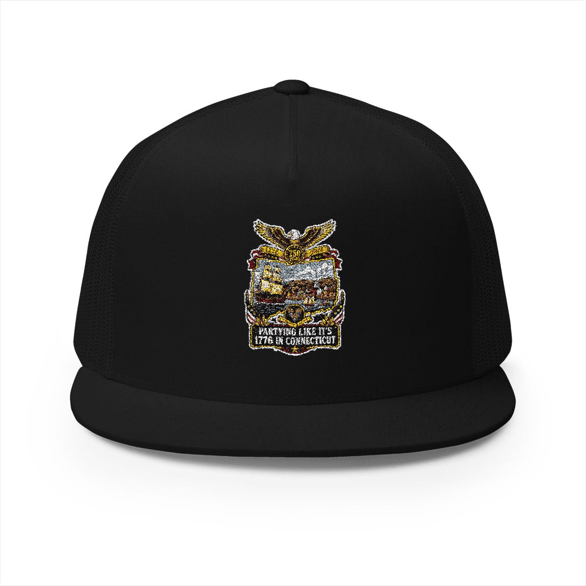 Connecticut America 250 Patriotic 5-Panel Trucker Hat – Colonial Anniversary State Pride Cap