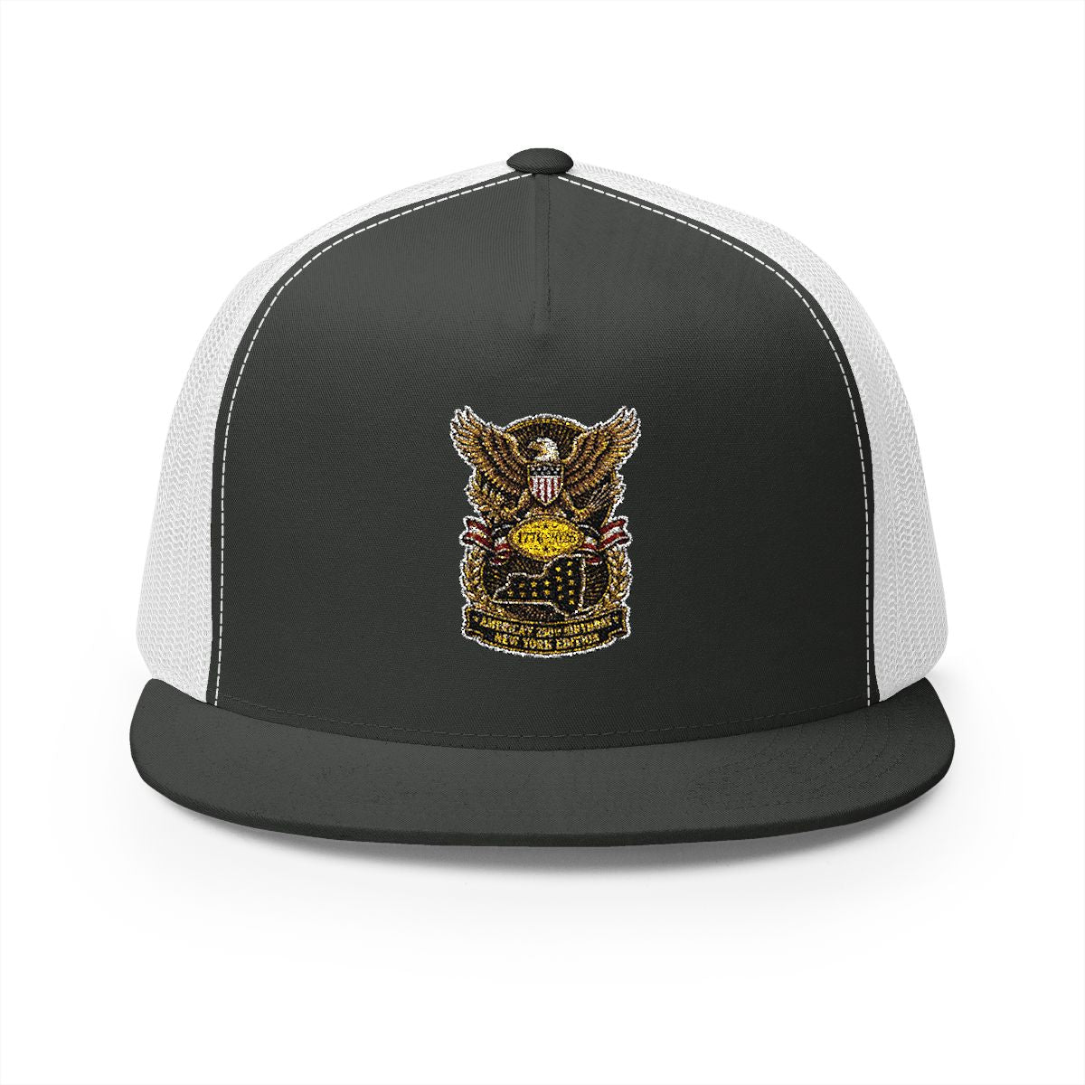 New York America 250 Eagle Patriotic 5-Panel Trucker Hat – State Pride Anniversary Gift