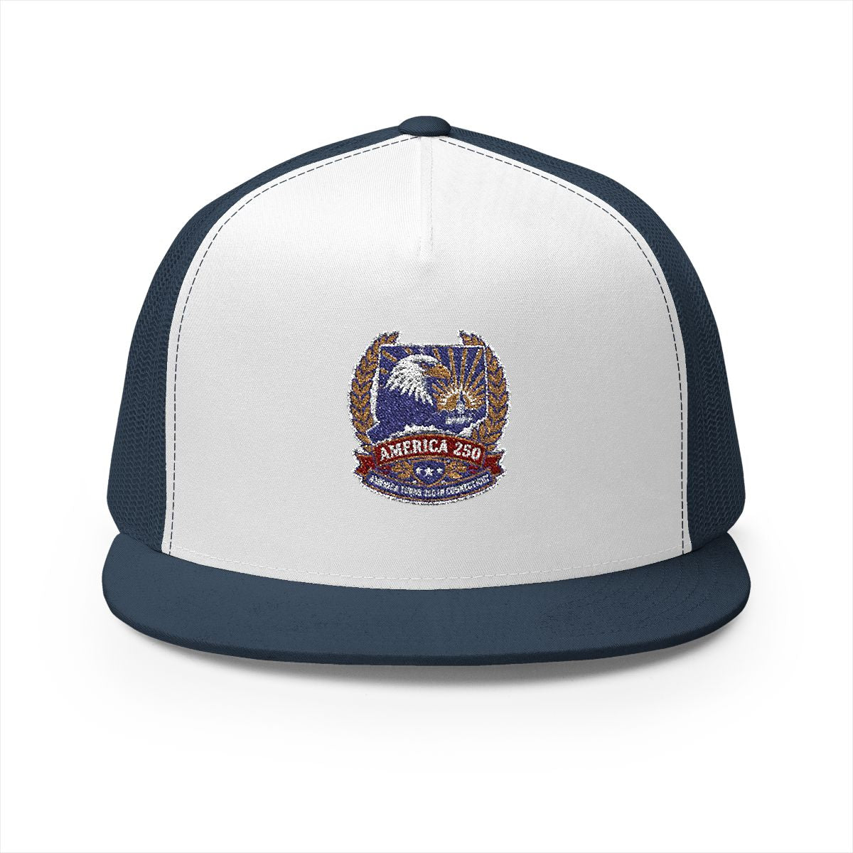 Connecticut America 250 Eagle Patriotic 5-Panel Trucker Hat – State Pride Anniversary Gift