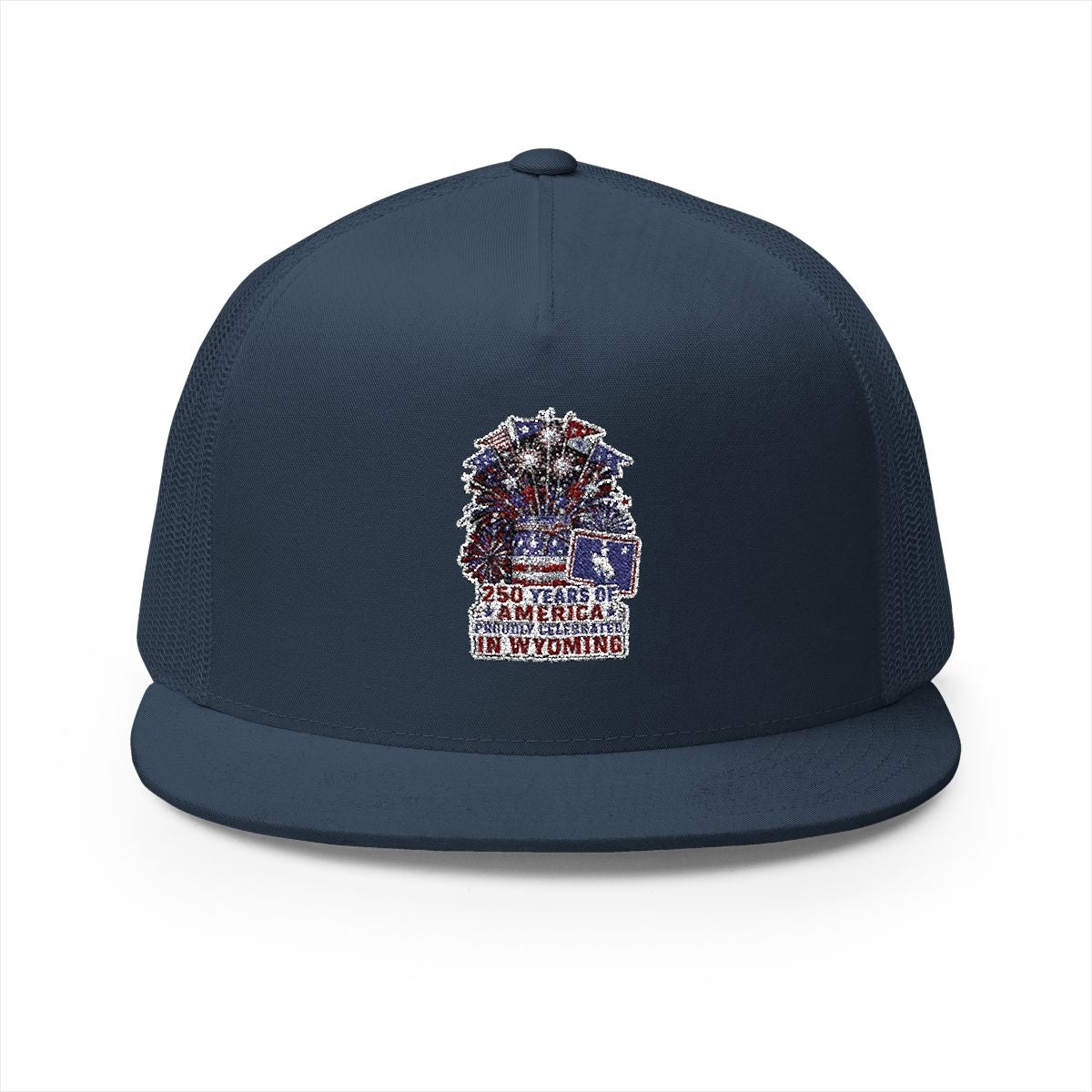 Wyoming America 250 Patriotic 5-Panel Trucker Hat – Western Anniversary State Pride Cap