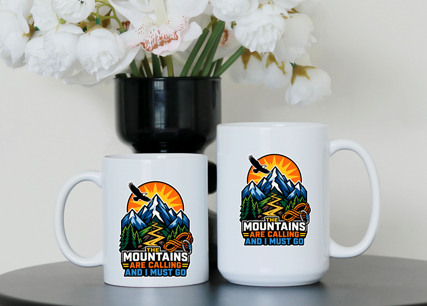 The Mountains Are Calling Mountain Adventure Mug